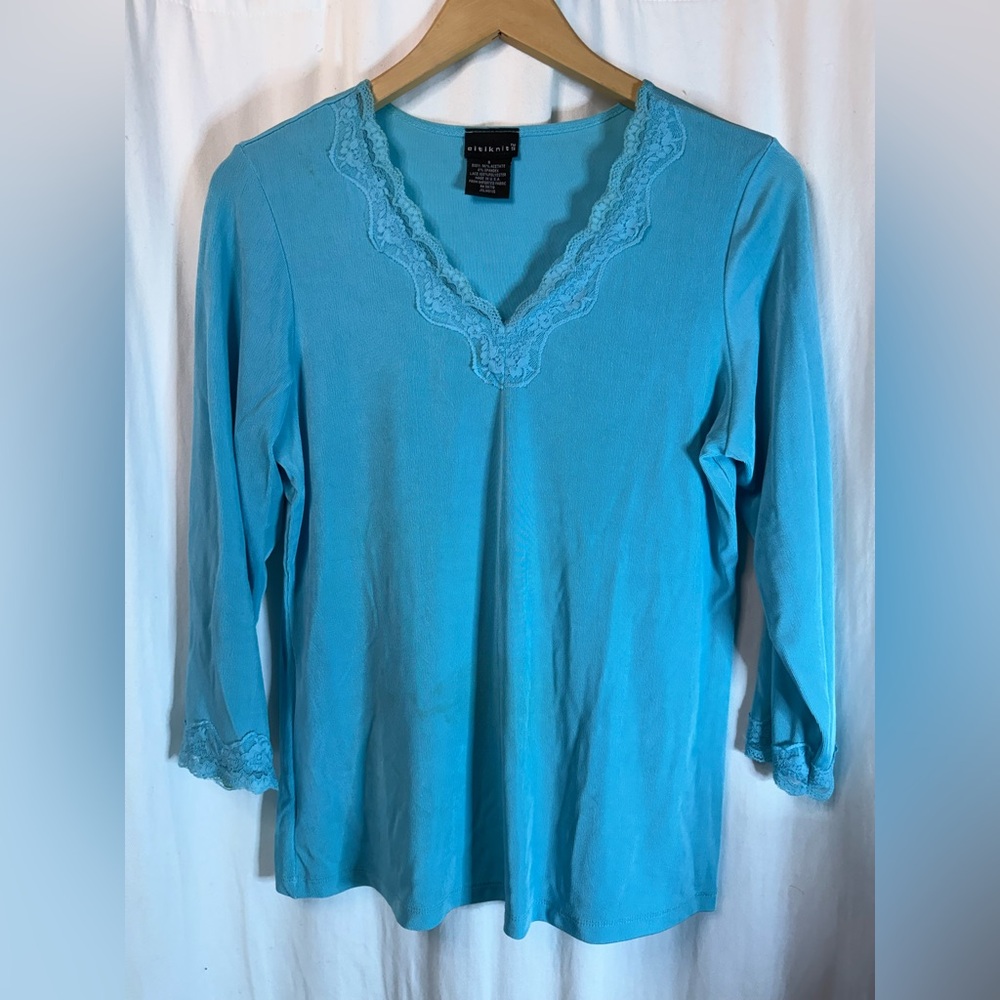 Citiknit Liquid knit Lace Top